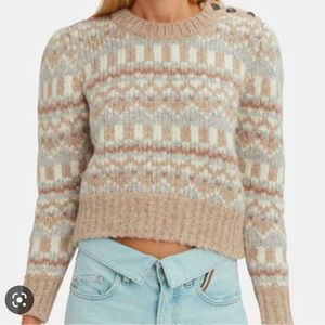 LOVESHACKFANCY WOOL CROPPED SWEATER